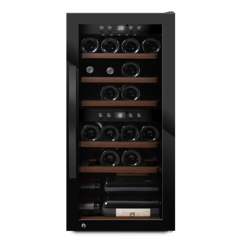Weinkühlschrank 24 Flaschen mQuvée WineExpert 24 Fullglass Black