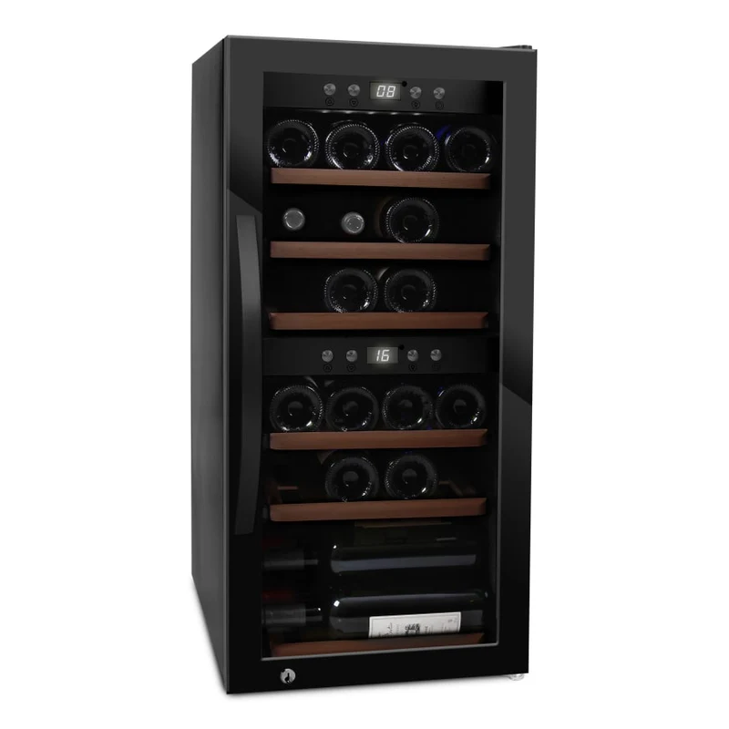 Weinkühlschrank 24 Flaschen mQuvée WineExpert 24 Fullglass Black