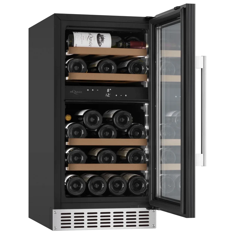 Weinkühlschrank 28 Flaschen mQuvée WineCave 700 40D Stainless