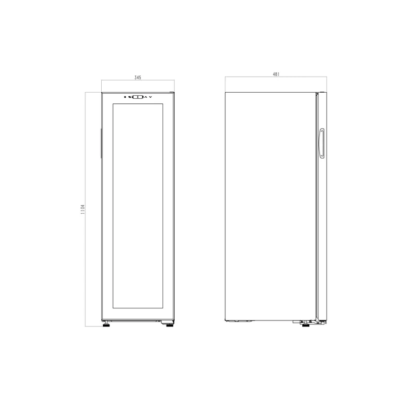 Weinkühlschrank 27 Flaschen Cavin Northern Collection 27 Black