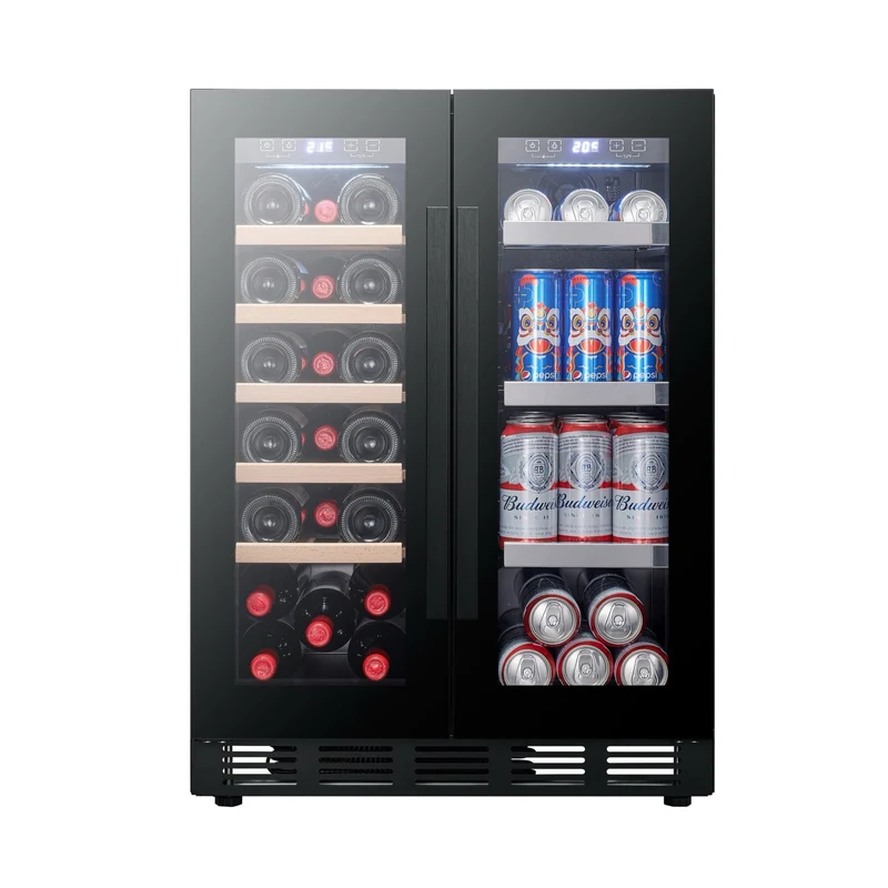Weinkühlschrank 20 Flaschen Cavin Arctic Collection 60 Duo Fullglass Black