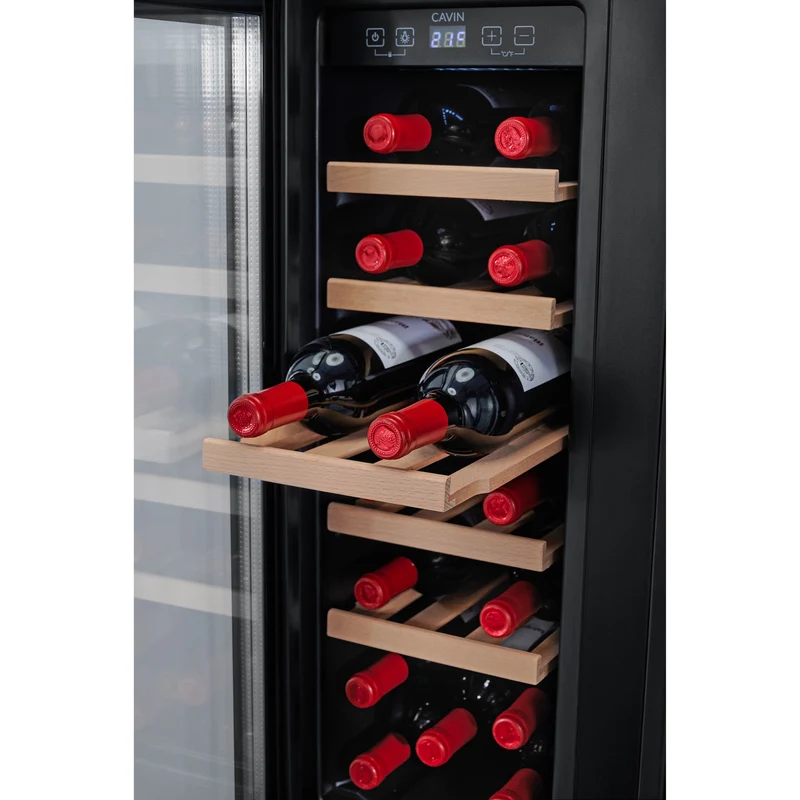 Weinkühlschrank 20 Flaschen Cavin Arctic Collection 60 Duo Fullglass Black