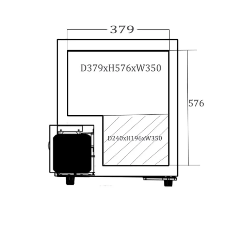 Bier- und Getränkekühlschrank Cavin Outdoor Collection 63 L Edelstahl
