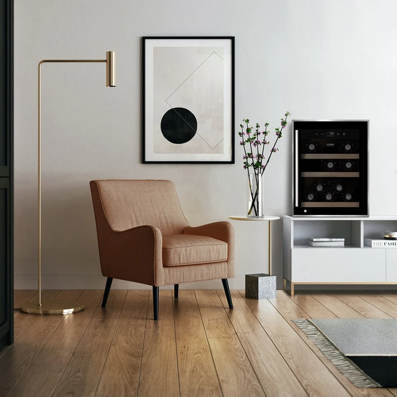 Weinkühlschrank 12 Flaschen Caso WineSafe 12 classic Black