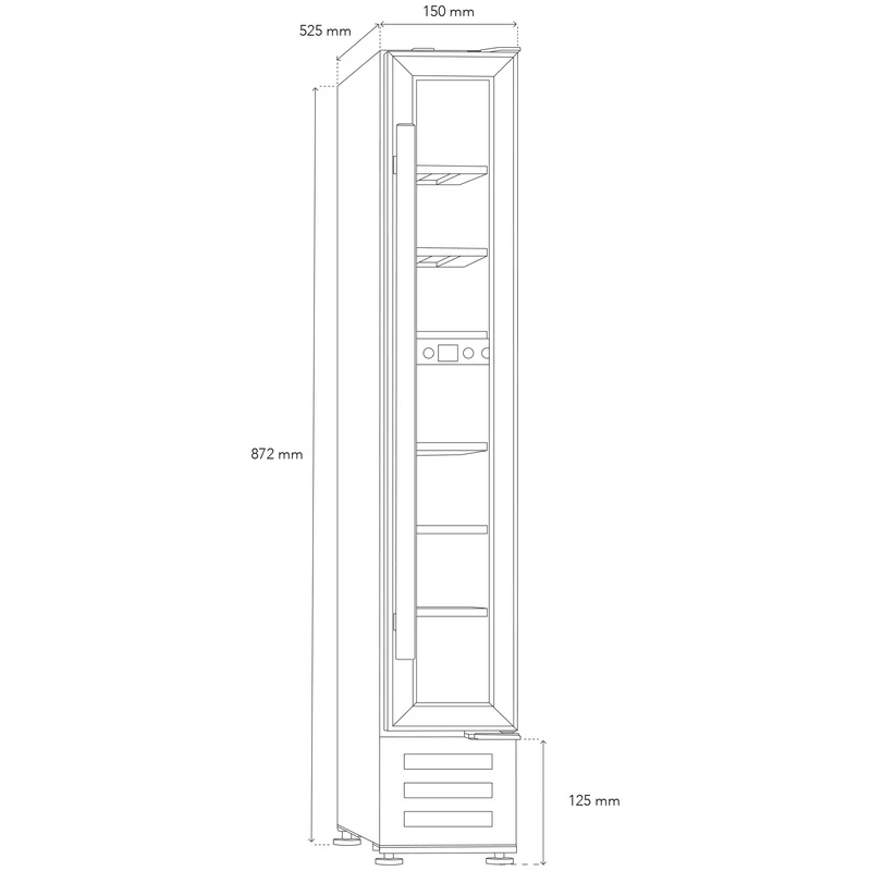 Weinkühlschrank 7 Flaschen Les Petits Champs CAVSE7