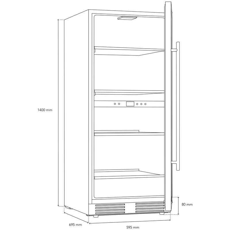 Weinkühlschrank 149 Flaschen Les Petits Champs CAVCED149