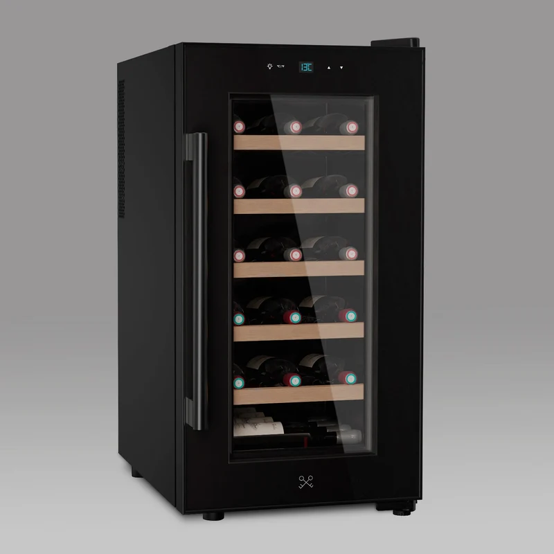 Weinkühlschrank 18 Flaschen Les Petits Champs CAVCB18 Black