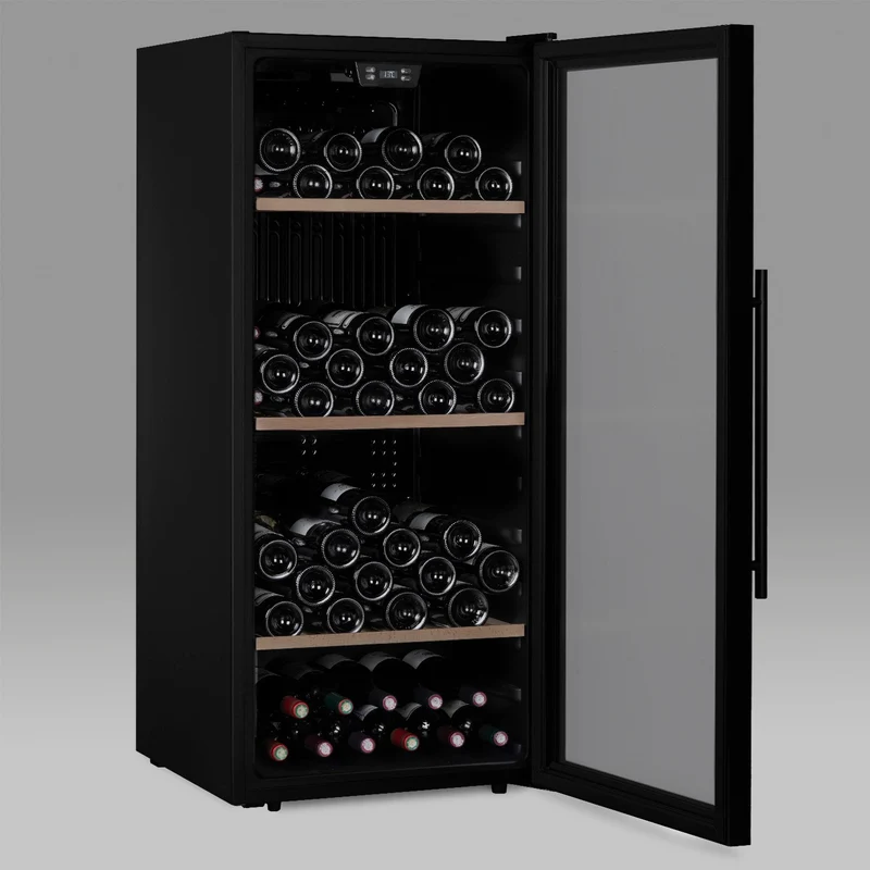 Weinkühlschrank 122 Flaschen Les Petits Champs CAVCB122 Black