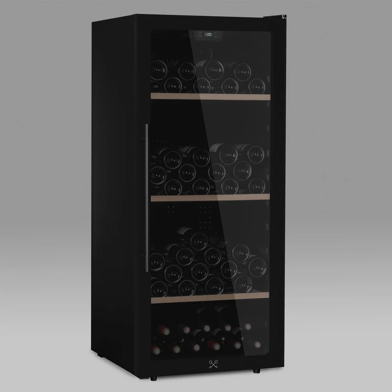Weinkühlschrank 122 Flaschen Les Petits Champs CAVCB122 Black