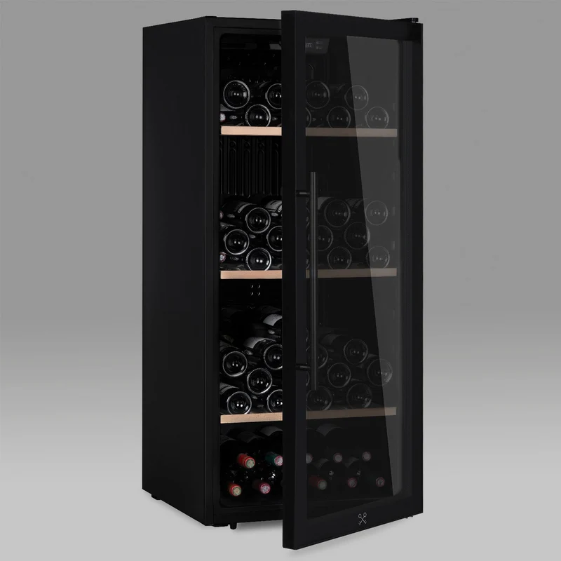 Weinkühlschrank 122 Flaschen Les Petits Champs CAVCB122 Black