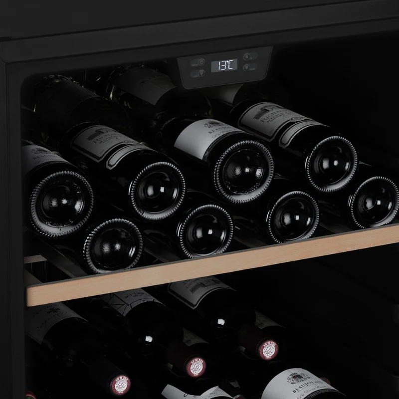 Weinkühlschrank 122 Flaschen Les Petits Champs CAVCB122 Black