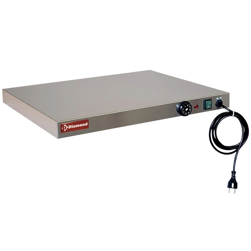 Professionelle Warmhalteplatte Edelstahl , 920 x 520 mm , 30-90°C, TH/920