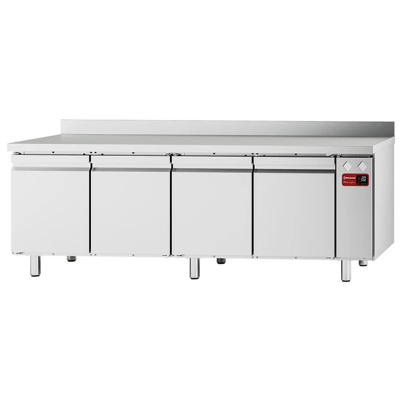 Profi Kühltisch zentralgekühlt , 4 Türen GN 1/1 , 550 L, TFM4/SG-12