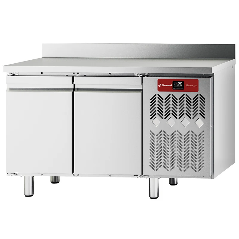 Profi Kühltisch mit Umluftkühlung , 2 Türen GN 1/1 , 260 L, TFM2/AG-2