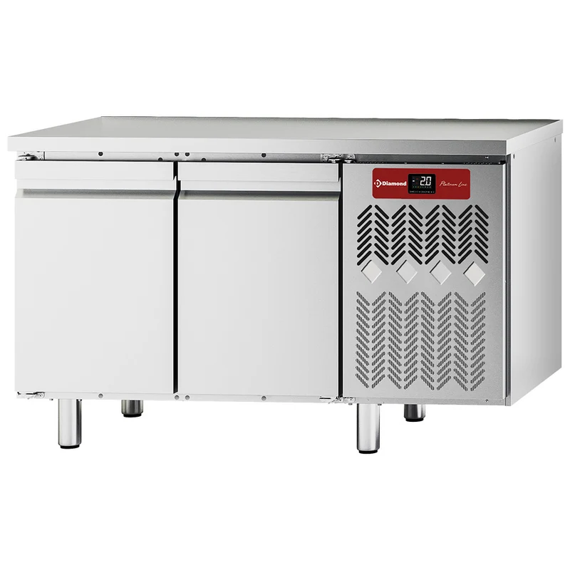 Umluft-Kühltisch 2-türig , GN 1/1 , Edelstahl, TFC2/AG-1