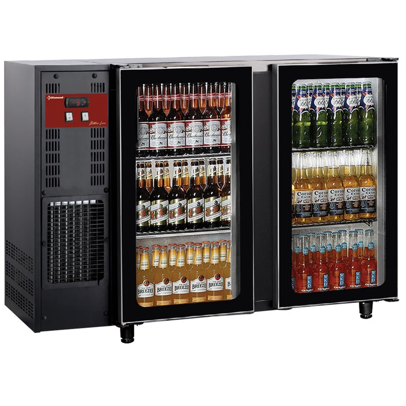 Profi Barkühlschrank mit 2 Glastüren , 375 Liter, TAVT/2G-R2