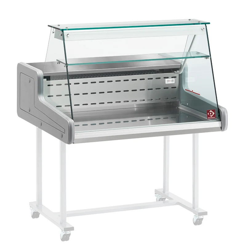 Aufsatzkühlvitrine 100 cm , Statische Kühlung & LED-Beleuchtung, SUP10-ZD/R2