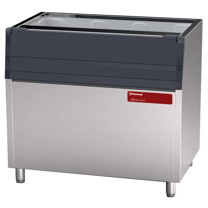 Isolierter Eisvorratsbehälter 350 kg , Edelstahl, STORE350/40-62