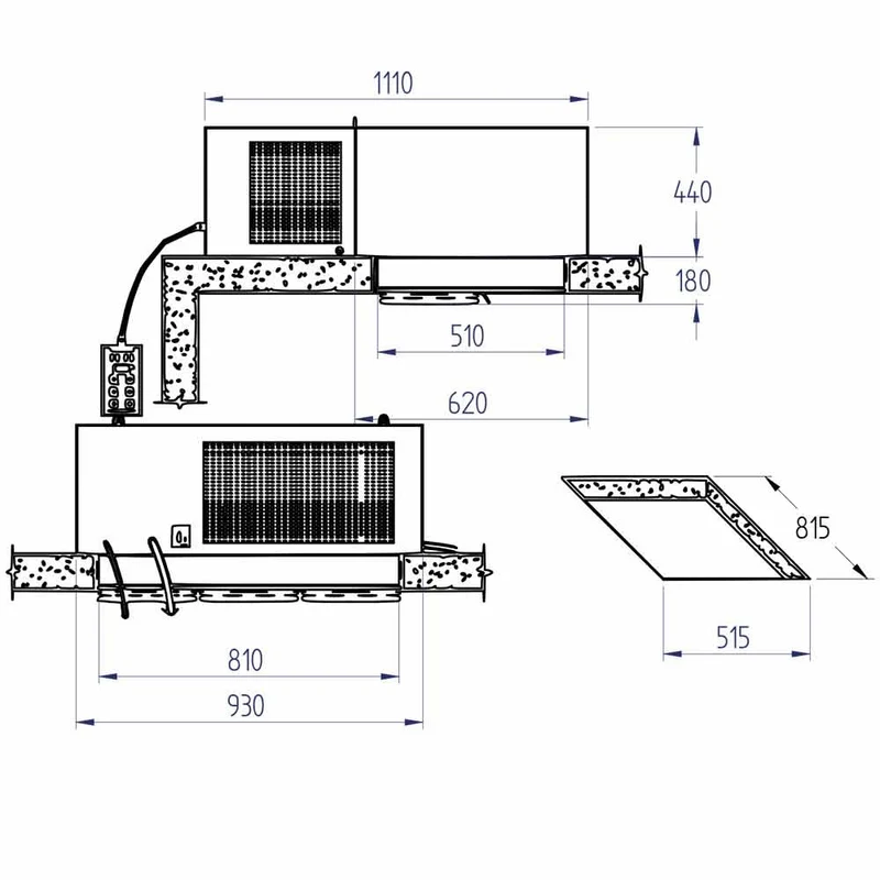 Huckepack-Kühlaggregat für Tiefkühlung bis 15,4 m³, SN203T-4P-R2