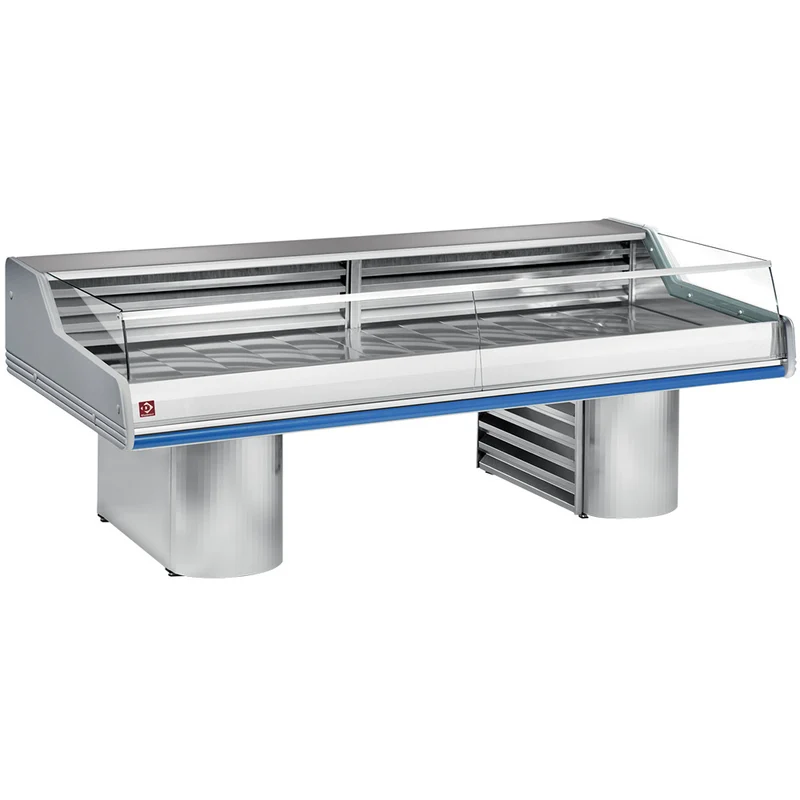 SB-Frischetheke für Fleisch & Fisch , 3500 mm , Edelstahl AISI 316, SG35BS/B1-R2