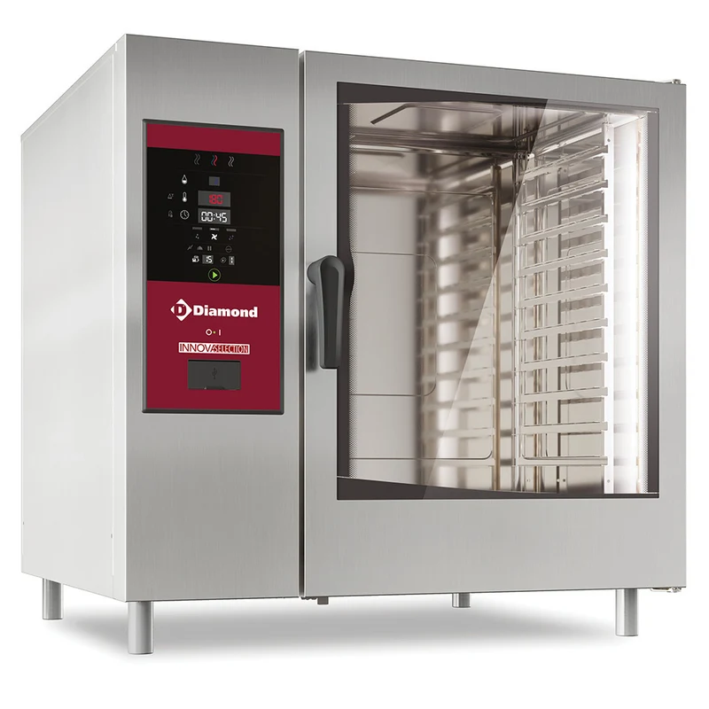 Profi Kombidämpfer 10 x GN 2/1 elektrisch , mit Reinigungssystem & Kerntemperaturfühler, SDE/XC-12