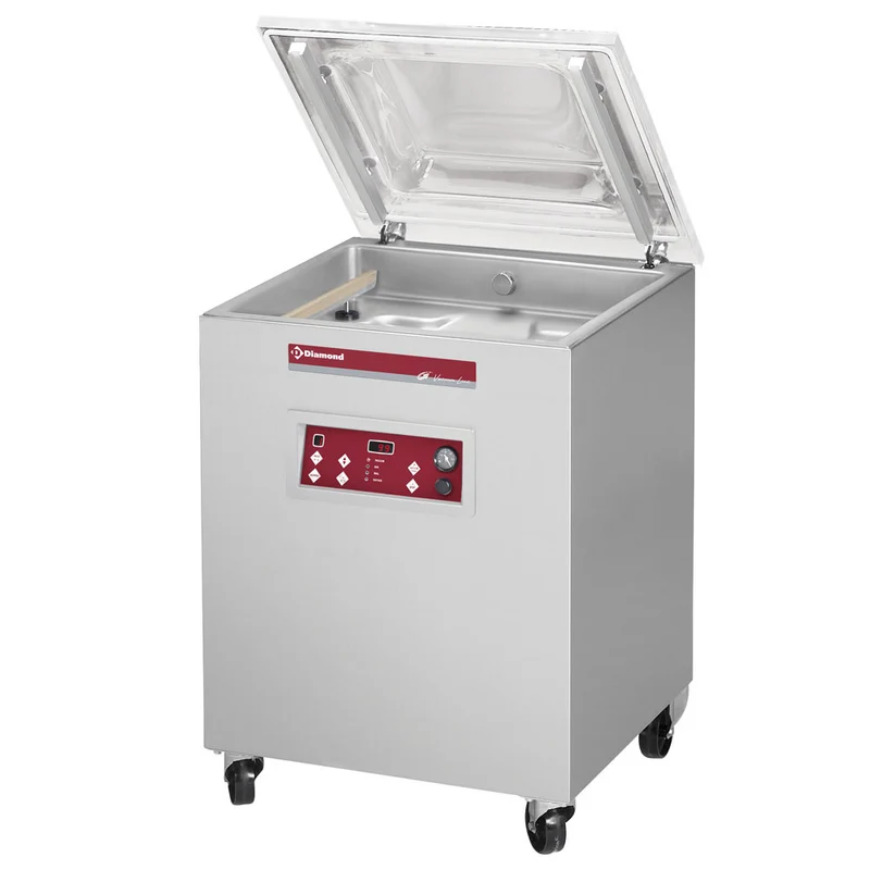 Kammervakuumierer Standgerät 63 m³/h , Doppelte Schweißnaht, SC-120/S
