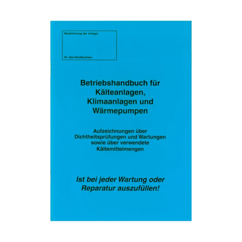 Betriebshandbuch mit Protokoll