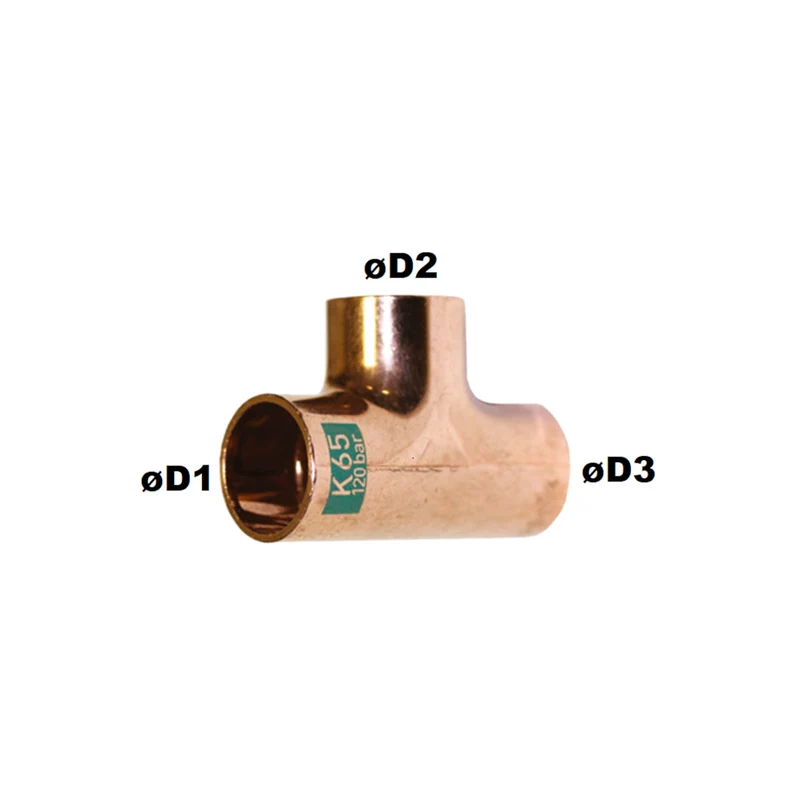 Löt-T-Stück 5/8" Kupfer K5130