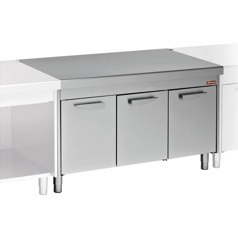 Arbeitsschrank Edelstahl 150 cm mit Flügeltüren, S80/NA15