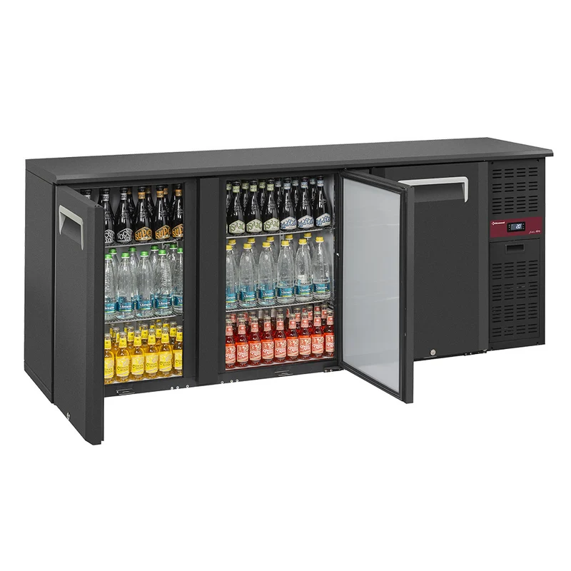 Barkühlschrank, 3 Türen , 500 L , Umluftkühlung, RLB3-3P