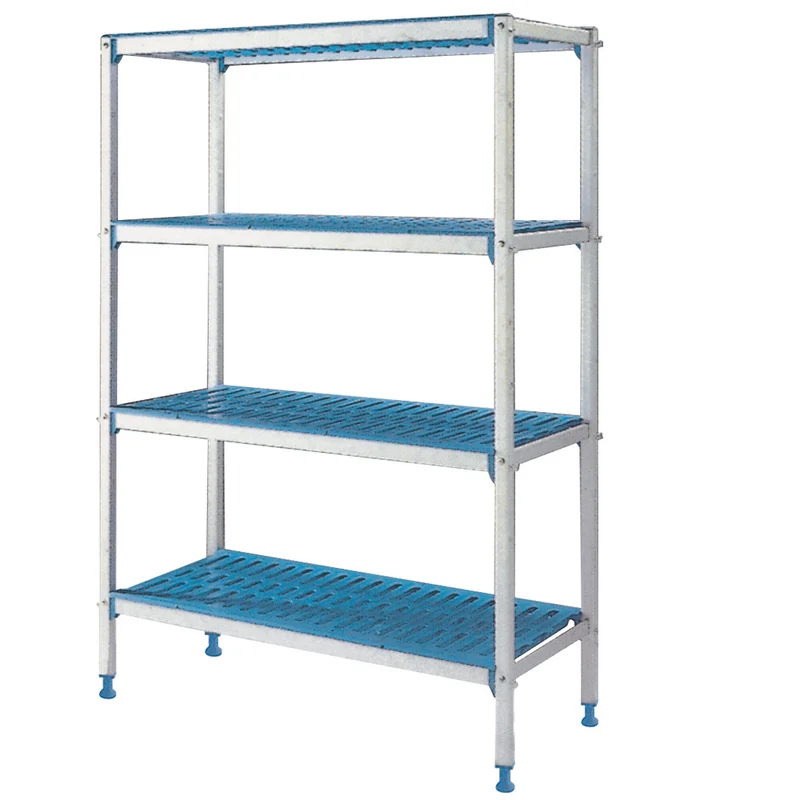 Alu Lagerregal GN , Modulares Stecksystem , 4 Ebenen, 2835 mm, RLA/285-4/EF