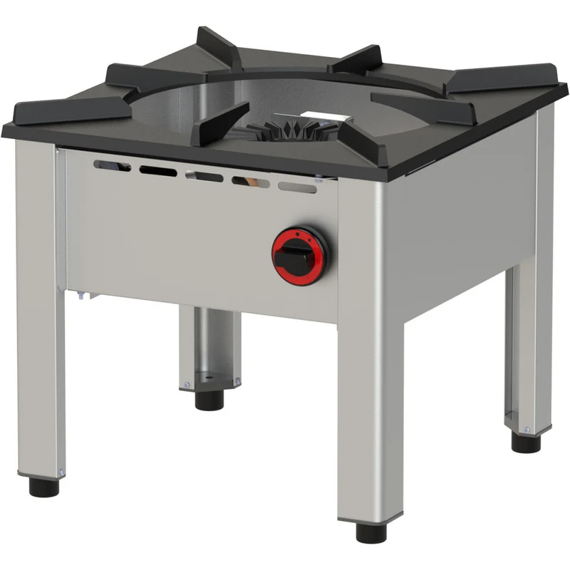 Gas-Hockerkocher 1-flammig, 13 kW – Edelstahl, RGH-50