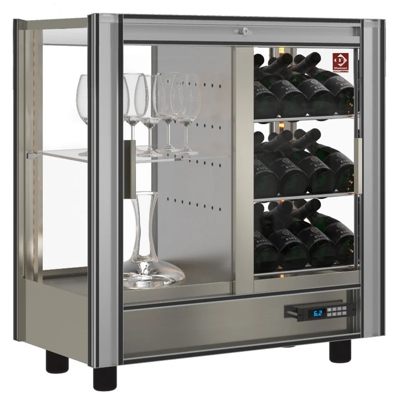 Weinkühlschrank 216 L für bis zu 64 Flaschen, abschließbar, PVV-4/TR-R6