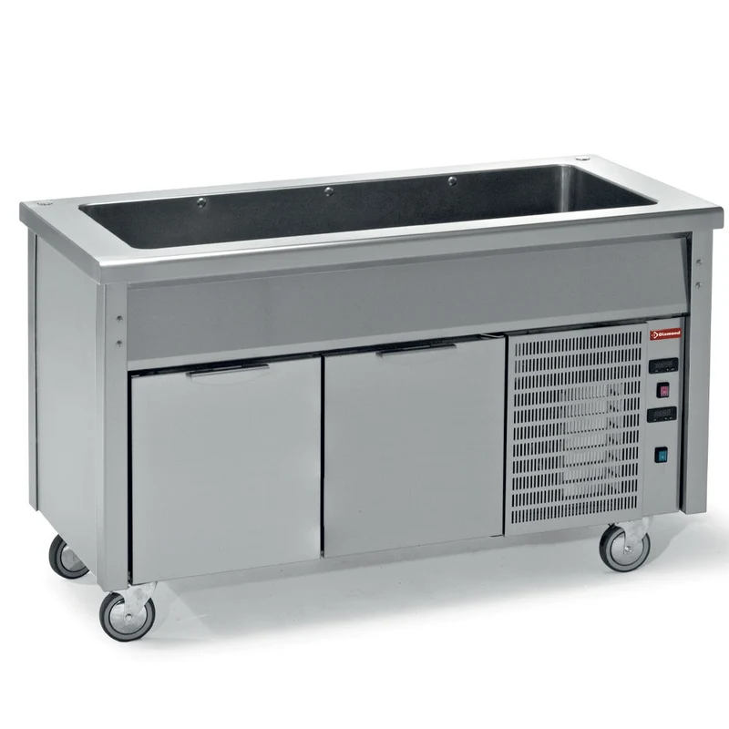 Kühltisch mit Kühlwanne für 4x GN 1/1 , 150 cm breit, RCA15-R2