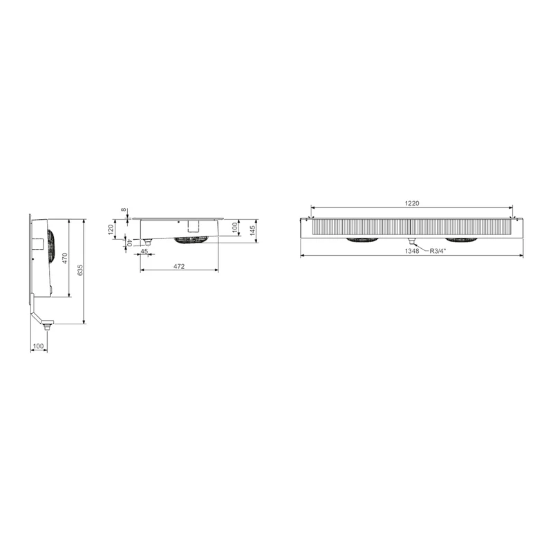 Deckenverdampfer FKN428 MultiRef Roller
