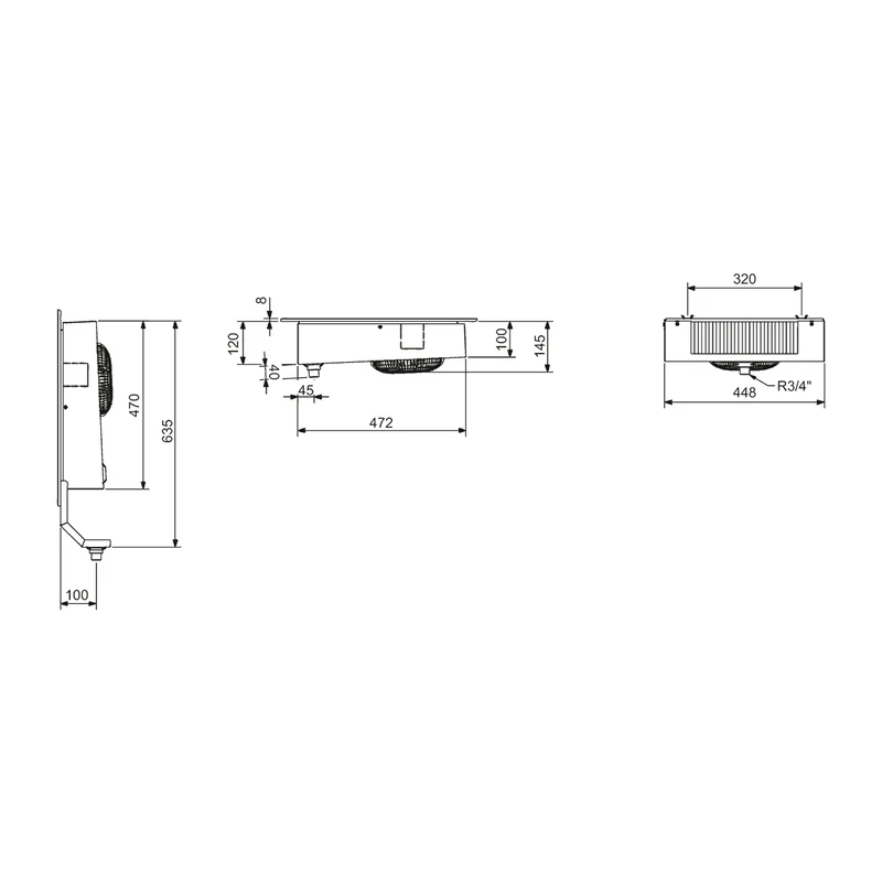Deckenverdampfer FKN412 MultiRef Roller