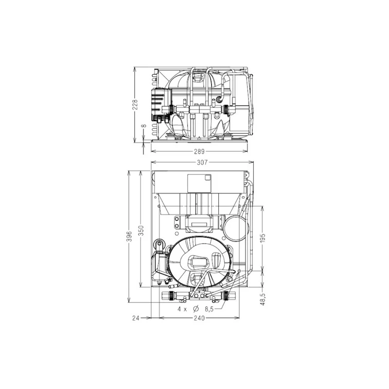 Verflüssigungssatz AET2415ZBR Tecumseh