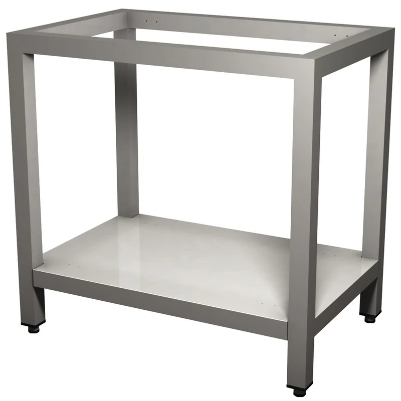 Ofenuntergestell aus Edelstahl mit Zwischenboden , 92 cm breit, PMF-52/S
