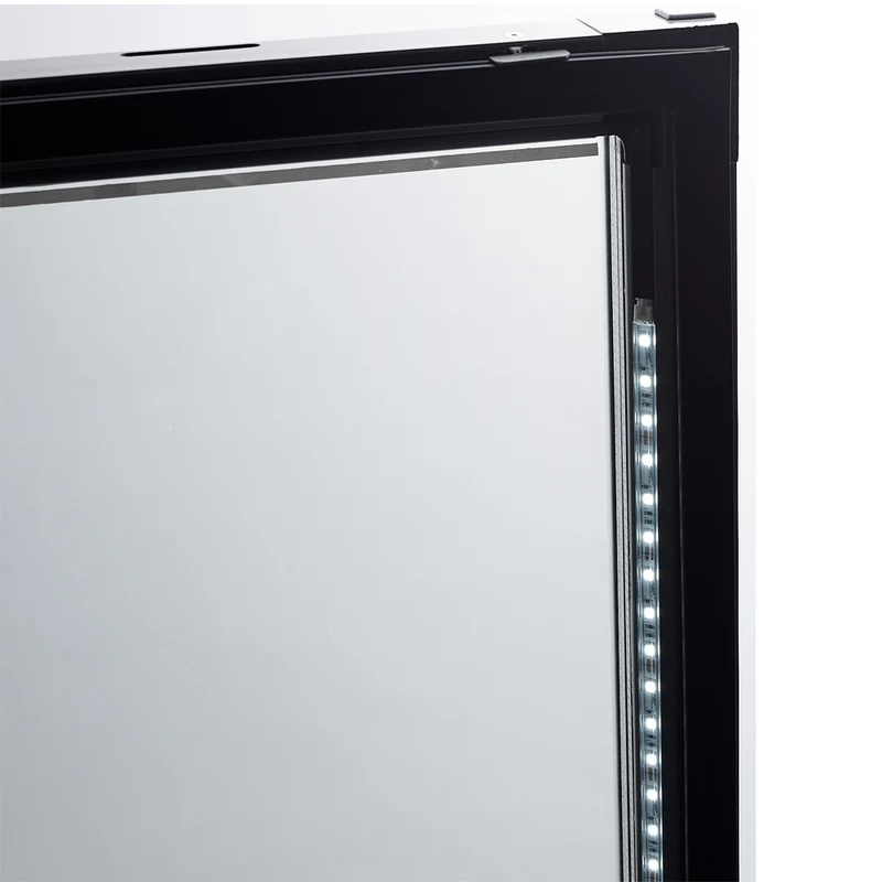 Profi Gastro Umluftkühlschrank 525L mit Glastür , Edelstahl , GN 2/1 & 600x400, PFV55/X-R6G
