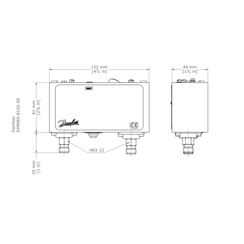 Druckschalter KP7ABS 060-501366 Danfoss