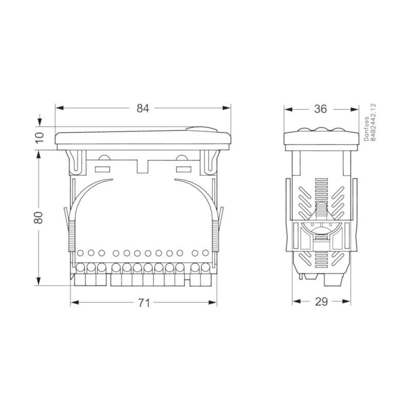 EKC202A Temperaturregler Danfoss 084B8521
