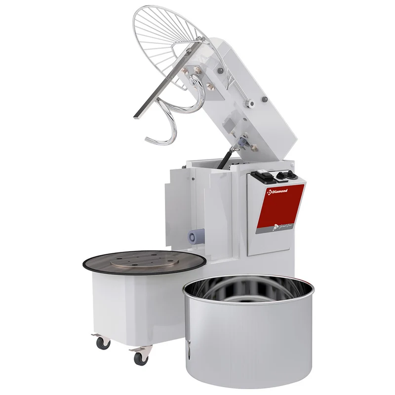 Spiralkneter 42 Liter mit anhebbarem Kopf und abnehmbarem Kessel, NT42AL/T2V-C-230/3-L