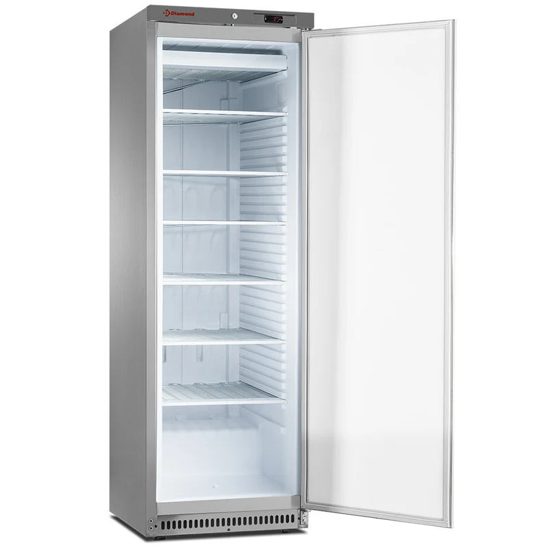 Gastro-Gefrierschrank 400L , Edelstahl , Statische Kühlung, NFT402-R2X