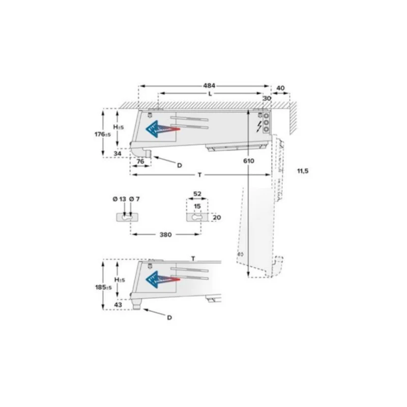 Deckenverdampfer KCB-202-4BN-FX32-2 Kelvion