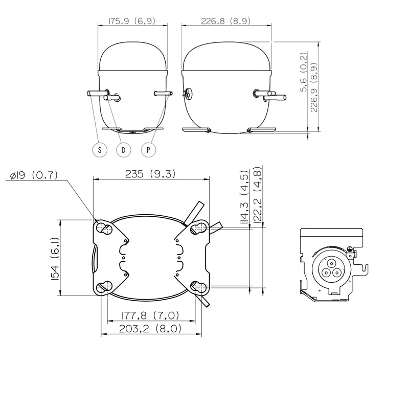 Kompressor NT6217U Embraco