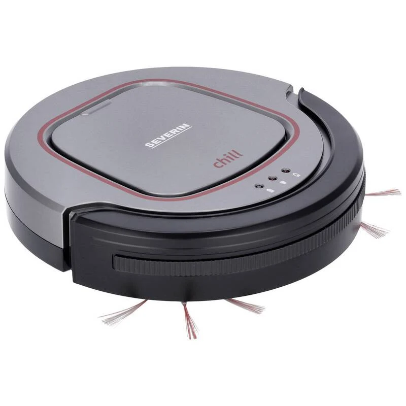 B-Ware Severin Saugroboter Chill Grau Rot Schwarz extra leise Staubsauger Sauger