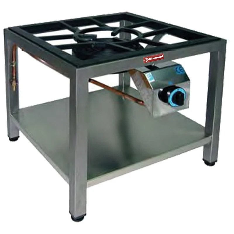 Gas-Tischgerät Paella, Durchm. 250, 10kW,auf Unterbau - BPG/10-SP, BPG/10-SP