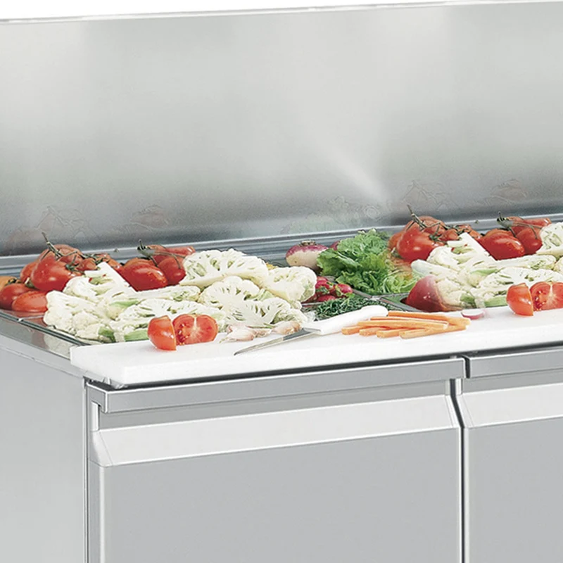 Gastro-Kühltisch mit Umluftkühlung , 2 Türen, 245 L, 1500 mm, BMIV15/R2