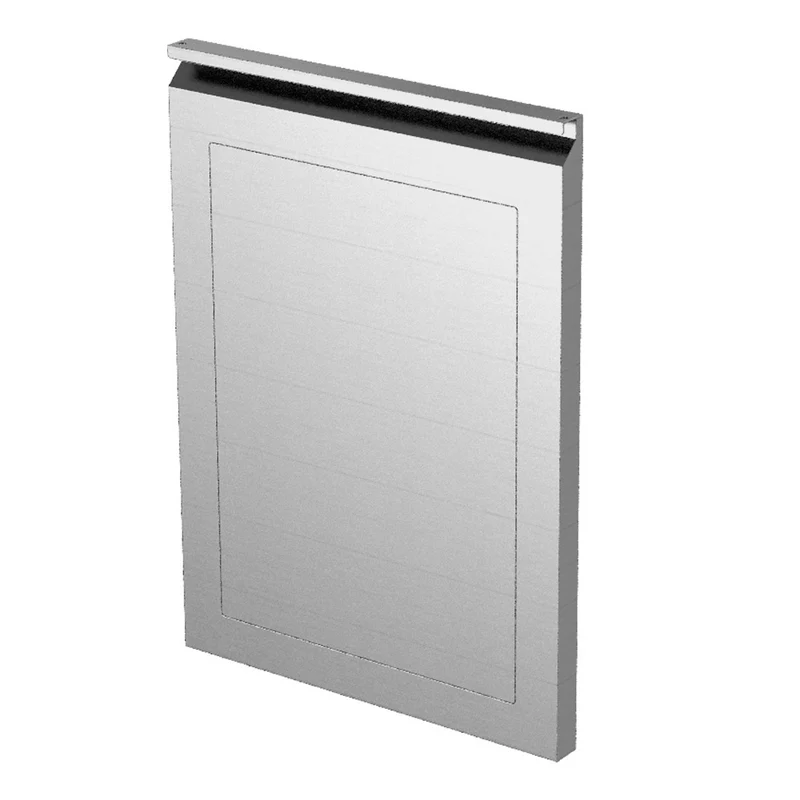 Edelstahl-Volltür für Gastronomie-Module , 560 x 805 mm, K-P1/L