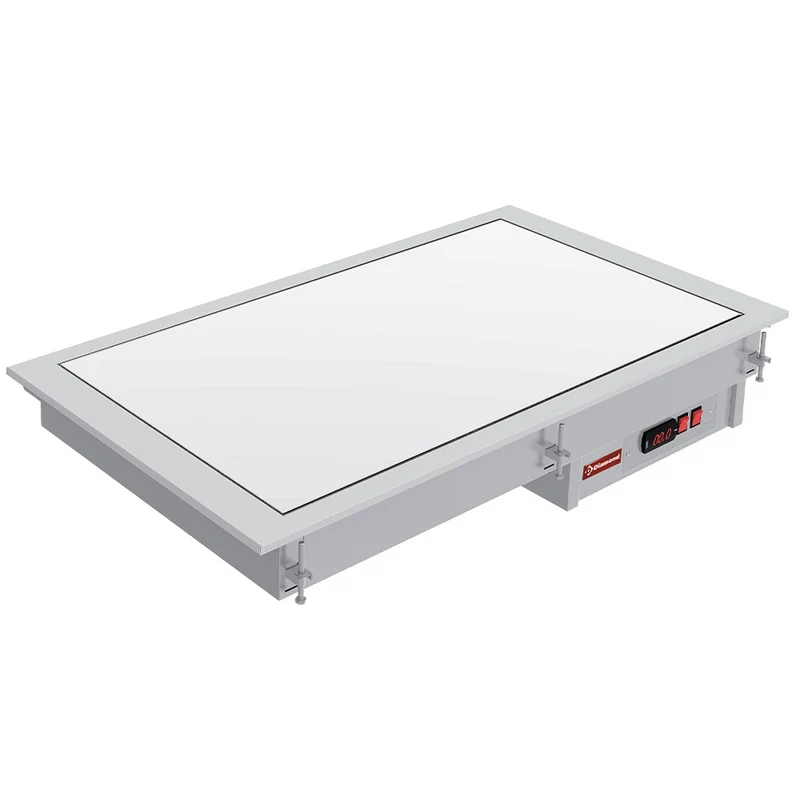 Einbau-Warmhalteplatte Glaskeramik Weiß , 2x GN 1/1, IN/VCX08-PWT